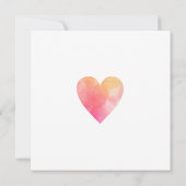 Baby Geschenk Dankeschön Karte (Rückseite)