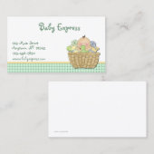 Baby-Geschenk-Korb-Visitenkarte Visitenkarte (Vorne/Hinten)