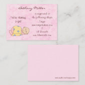 Baby-Geschenkkarte Begleitkarte (Vorne/Hinten)