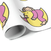 Baby Geschenkpapier (Rolleneckpunkt)