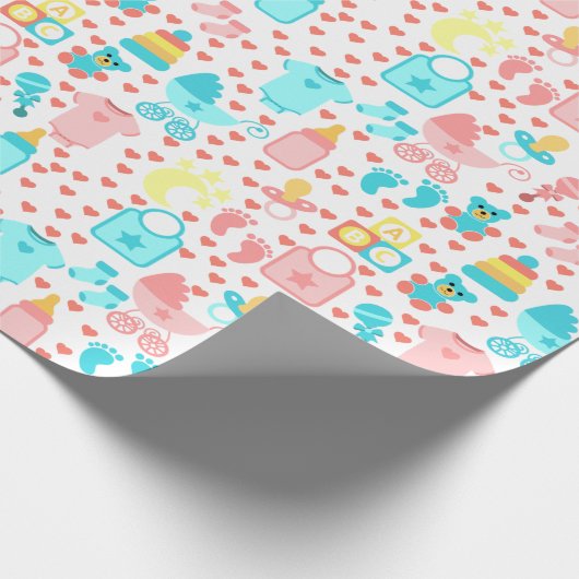 Baby Geschenkpapier (Ecke)
