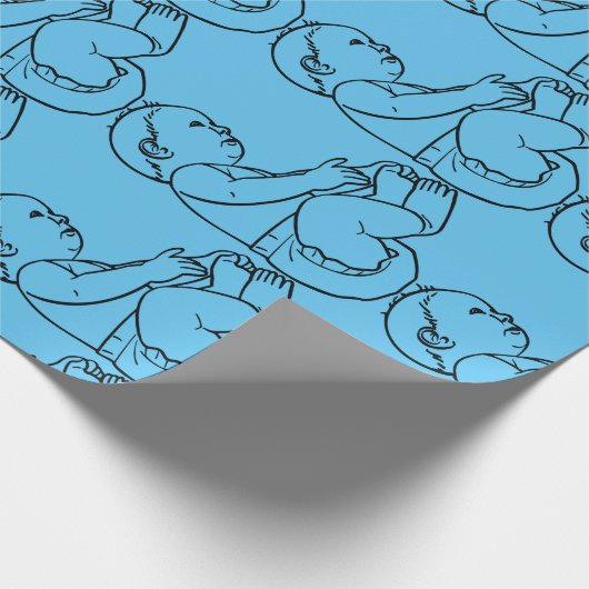Baby Geschenkpapier (Ecke)