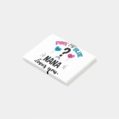 Baby Geschlecht Enthüllung Rosa Oder Blau Oma Lieb Post-it Klebezettel (angewinkelt)