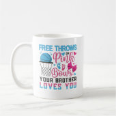 Baby Geschlecht offenbart freie Pfeile rosa Bows B Kaffeetasse (Links)