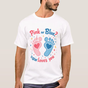 Baby-Geschlecht-Reveal-T-Shirt 'Pink oder Blau' T-Shirt