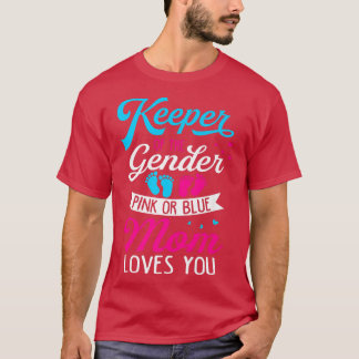 Baby Geschlecht zeigt Dusche Rosa oder Blaue Mama  T-Shirt