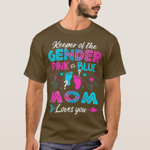 Baby Geschlecht zeigt Dusche Rosa oder Blaue Mama T-Shirt