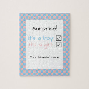 Baby-Geschlechts-Überraschung Puzzle