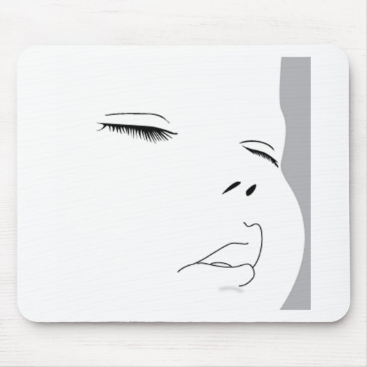 Baby-Gesicht 1 Mousepad (Vorne)