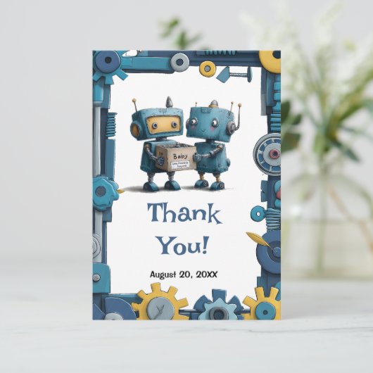 Baby-Geup - Dankeschön-Karte Dankeskarte (Stehend Vorderseite)