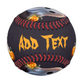 Baby Ghost Creepy Niedlich Halloween Charakter Baseball (Rückseite)