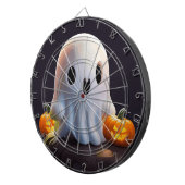 Baby Ghost Creepy Niedlich Halloween Charakter Dartscheibe (Vorderseite rechts)