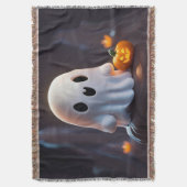 Baby Ghost Creepy Niedlich Halloween Charakter Decke (Vorderseite Vertikal)