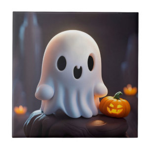 Baby Ghost Creepy Niedlich Halloween Charakter Fliese