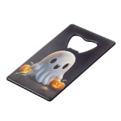 Baby Ghost Creepy Niedlich Halloween Charakter Geldbeutel Flaschenöffner (Vorderseite Schrägansicht)