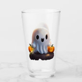 Baby Ghost Creepy Niedlich Halloween Charakter Glas (Vorderseite)