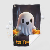 Baby Ghost Creepy Niedlich Halloween Charakter Golfhandtuch (Insitu)