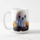 Baby Ghost Creepy Niedlich Halloween Charakter Kaffeetasse (Links)