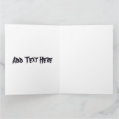 Baby Ghost Creepy Niedlich Halloween Charakter Karte (Innenseite)