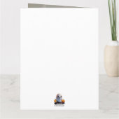 Baby Ghost Creepy Niedlich Halloween Charakter Karte (Rückseite)