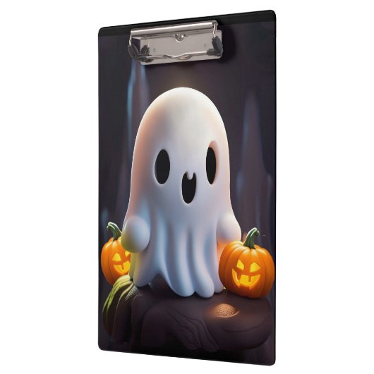 Baby Ghost Creepy Niedlich Halloween Charakter Klemmbrett (Links)