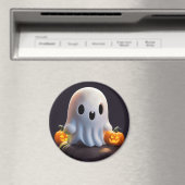 Baby Ghost Creepy Niedlich Halloween Charakter Magnet (In Situ (Geschirrspüler))