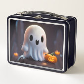 Baby Ghost Creepy Niedlich Halloween Charakter Metall Brotdose (Vorderseite)