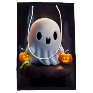 Baby Ghost Creepy Niedlich Halloween Charakter Mittlere Geschenktüte