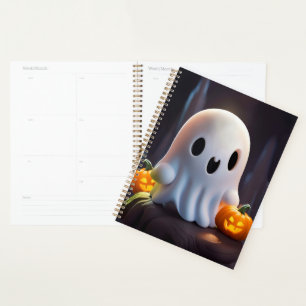 Baby Ghost Creepy Niedlich Halloween Charakter Planer