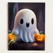 Baby Ghost Creepy Niedlich Halloween Charakter Planer (Vorderseite)
