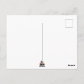 Baby Ghost Creepy Niedlich Halloween Charakter Postkarte (Rückseite)