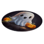 Baby Ghost Creepy Niedlich Halloween Charakter Schneidebrett (Ecke)