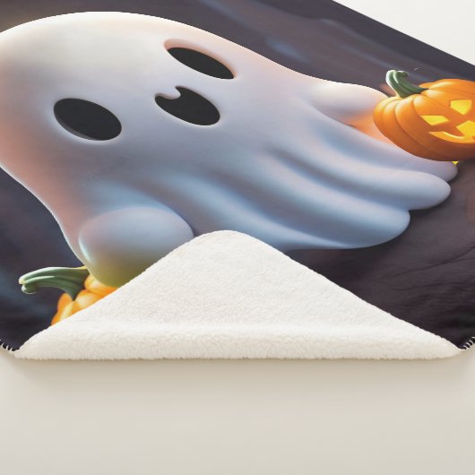 Baby Ghost Creepy Niedlich Halloween Charakter Sherpadecke (3/4)