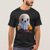 Baby Ghost Creepy Niedlich Halloween Charakter T-Shirt (Vorderseite)