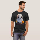 Baby Ghost Creepy Niedlich Halloween Charakter T-Shirt (Vorne ganz)