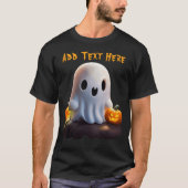 Baby Ghost Creepy Niedlich Halloween Charakter T-Shirt (Vorderseite)