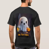 Baby Ghost Creepy Niedlich Halloween Charakter T-Shirt (Rückseite)