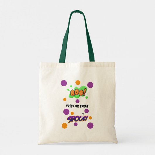 Baby Ghost Halloween Trick oder Beauty-Tasche mit  Tragetasche (Rückseite)