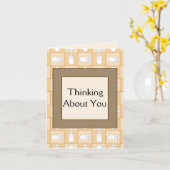 Baby Ghost Playing Muster Karte (Gelbe Blume)