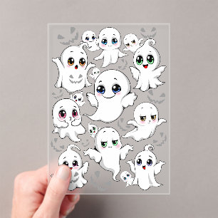 Baby Ghosts Spookoky Niedliche Halloween-Stimmung Acryleinladungen