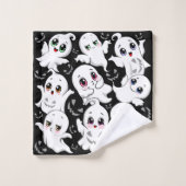 Baby Ghosts Spookoky Niedliche Halloween-Stimmung Badhandtuch Set (Waschlappen)