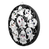Baby Ghosts Spookoky Niedliche Halloween-Stimmung Dartscheibe (Vorderseite rechts)