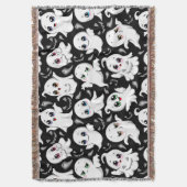 Baby Ghosts Spookoky Niedliche Halloween-Stimmung Decke (Vorderseite Vertikal)