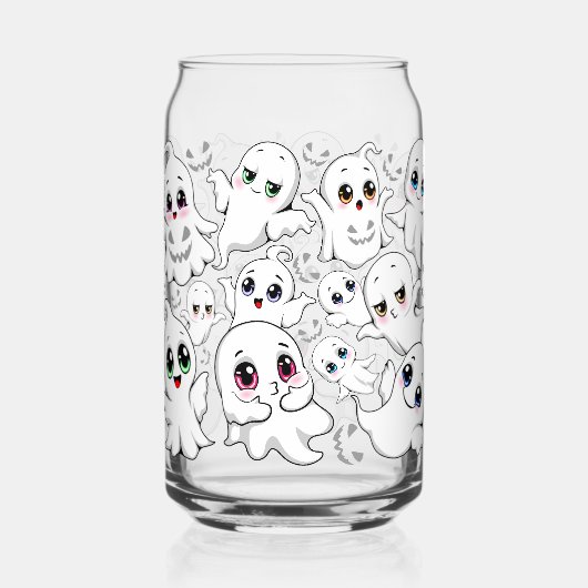 Baby Ghosts Spookoky Niedliche Halloween-Stimmung Dosenglas (Vorderseite)