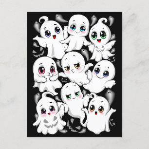 Baby Ghosts Spookoky Niedliche Halloween-Stimmung Feiertagspostkarte