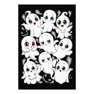 Baby Ghosts Spookoky Niedliche Halloween-Stimmung Fotodruck