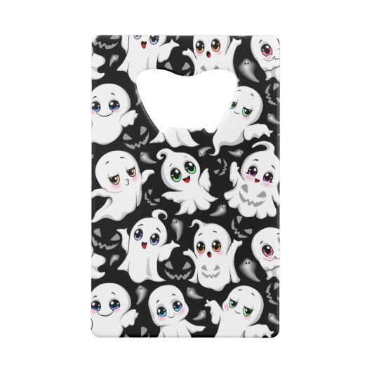 Baby Ghosts Spookoky Niedliche Halloween-Stimmung Geldbeutel Flaschenöffner (Rückseite)