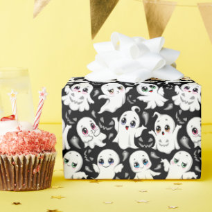 Baby Ghosts Spookoky Niedliche Halloween-Stimmung Geschenkpapier