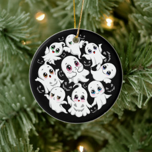 Baby Ghosts Spookoky Niedliche Halloween-Stimmung Keramik Ornament
