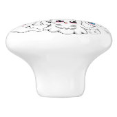 Baby Ghosts Spookoky Niedliche Halloween-Stimmung Keramikknauf (Seitenansicht)